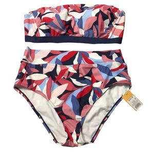 Kona Sol Womens XL (16-18) High Waisted Bikini Top & Bottom